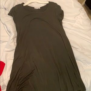 army green dress